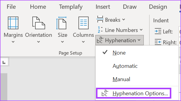 Cómo habilitar y deshabilitar la separación de palabras en Microsoft Word