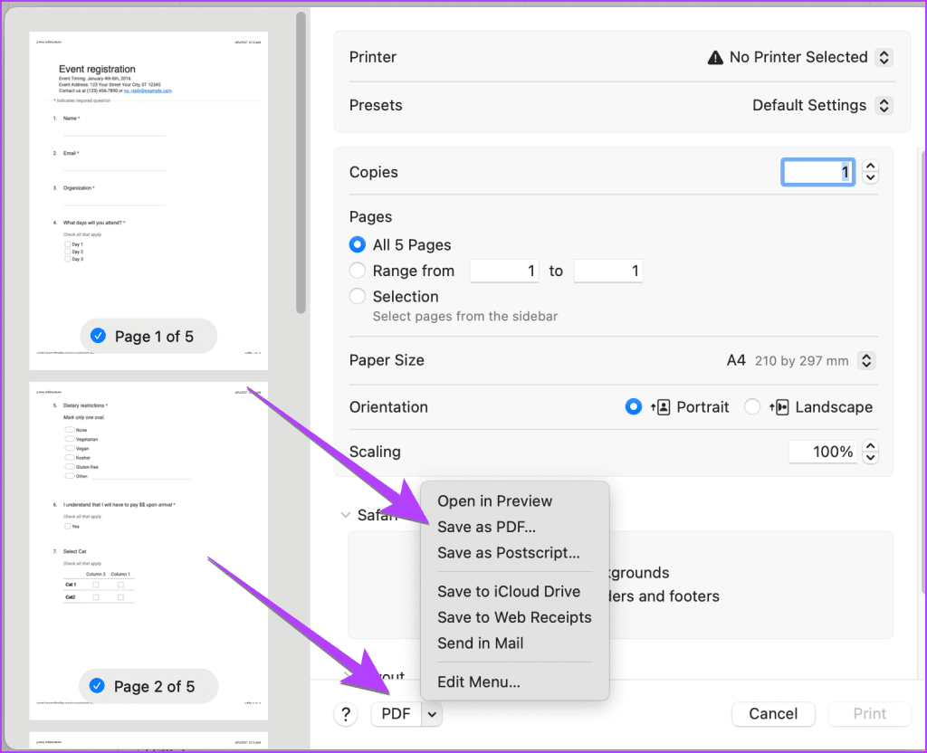 วิธีแปลง Google Forms เป็น PDF, Google Docs หรือ Word