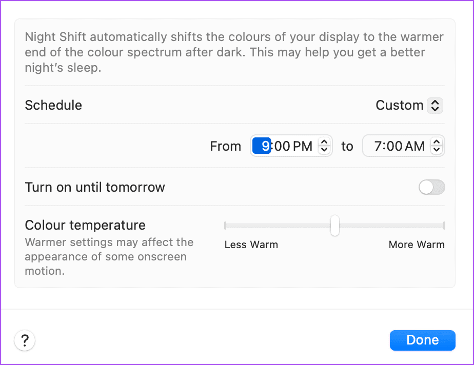 أفضل 5 إصلاحات لعدم عمل Night Shift على iPhone وMac
