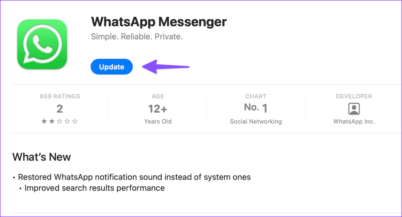 Las 9 mejores formas de arreglar WhatsApp que no se inicia en Mac