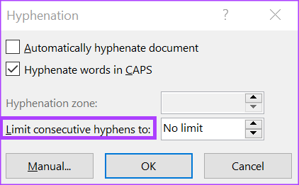 Cómo habilitar y deshabilitar la separación de palabras en Microsoft Word