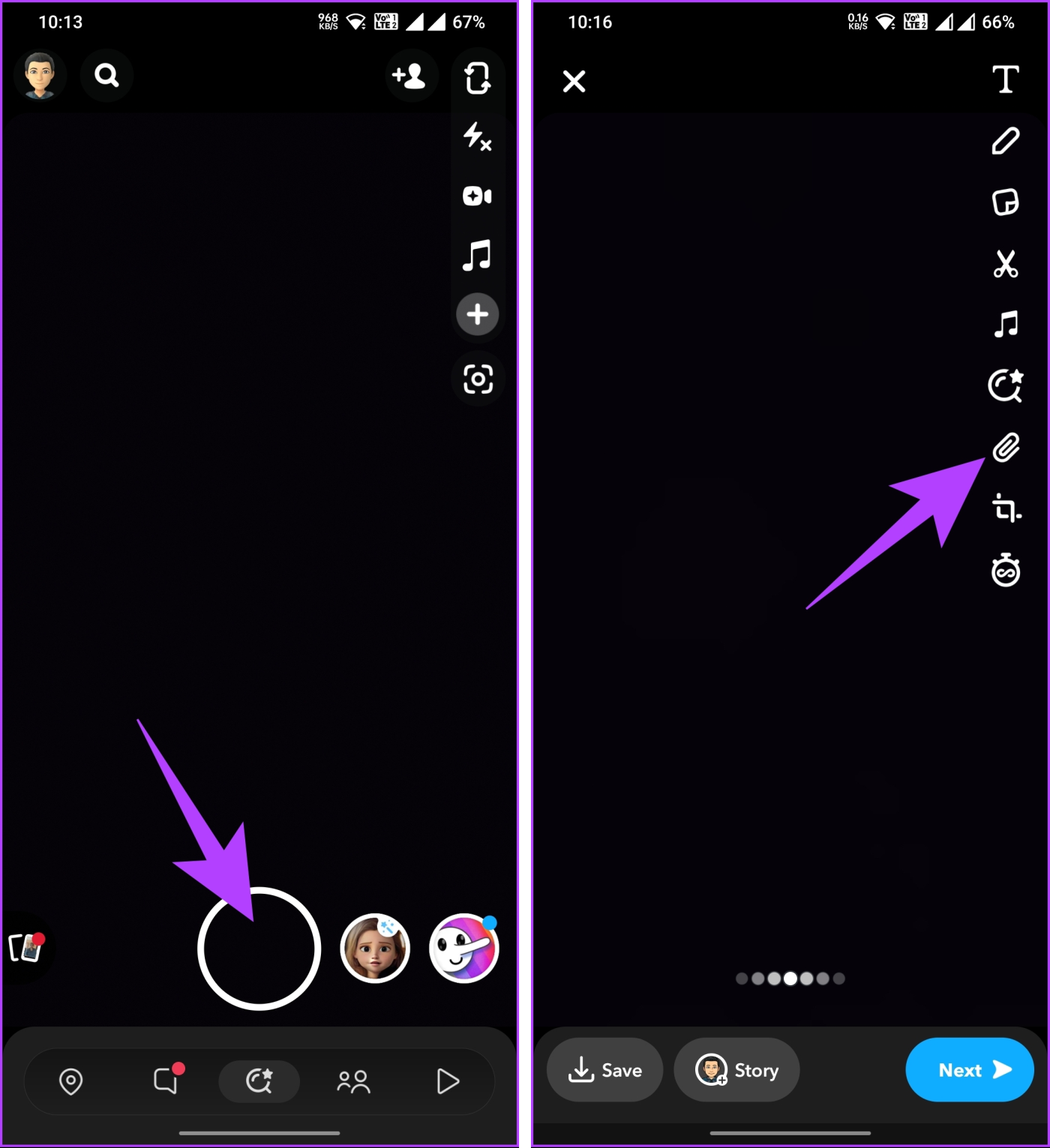 Como compartilhar uma postagem do Instagram na história do Snapchat