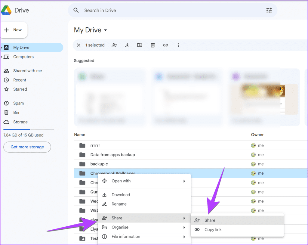 4 formas de compartir archivos y carpetas desde Google Drive