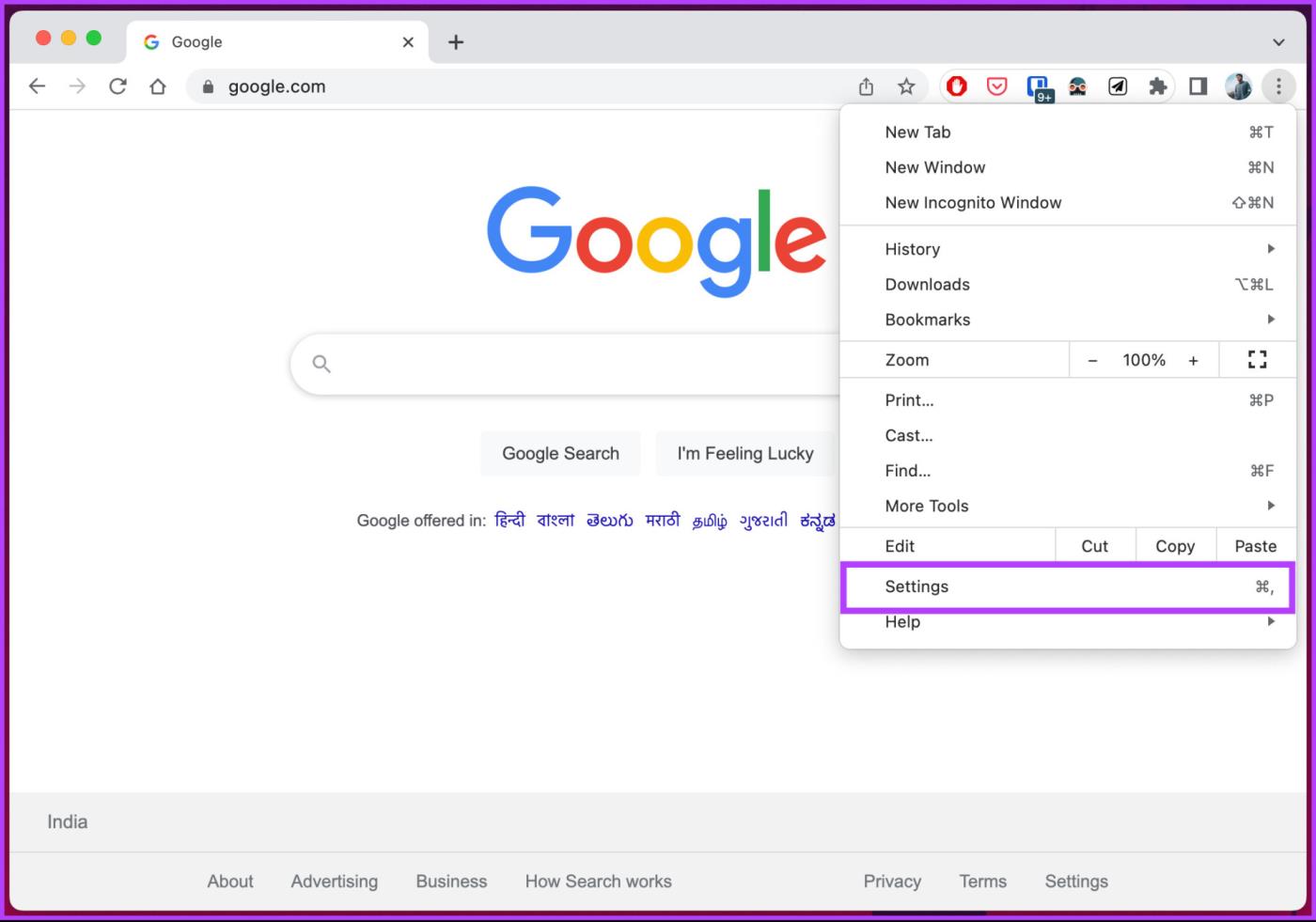 Come cancellare cookie e cache in Chrome per One Site