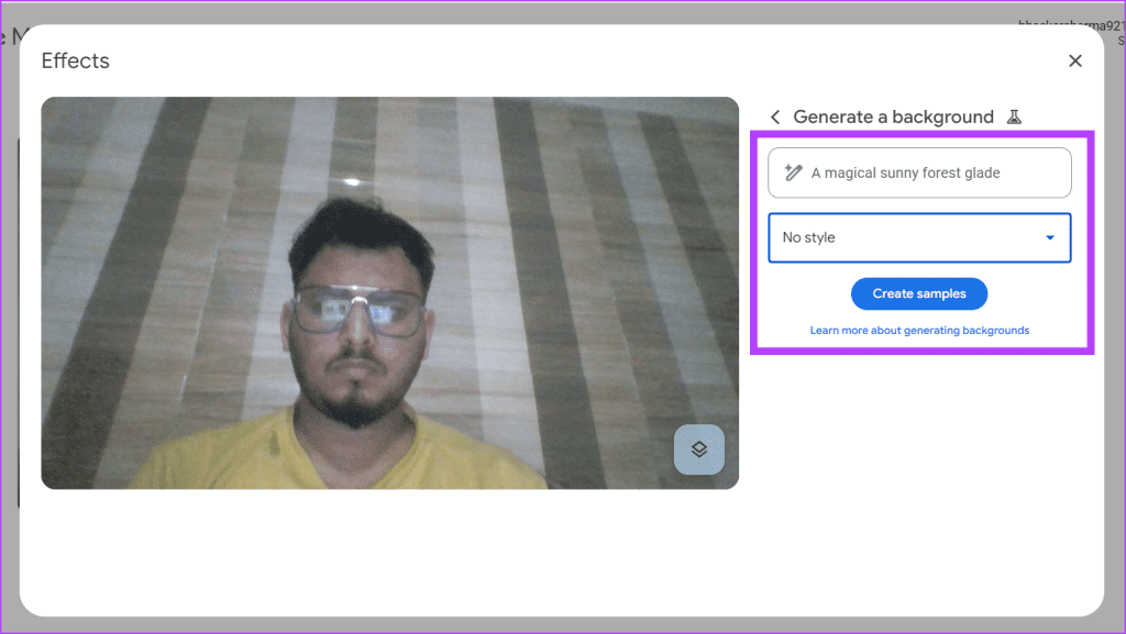 Cómo generar un fondo de Google Meet con Gemini AI