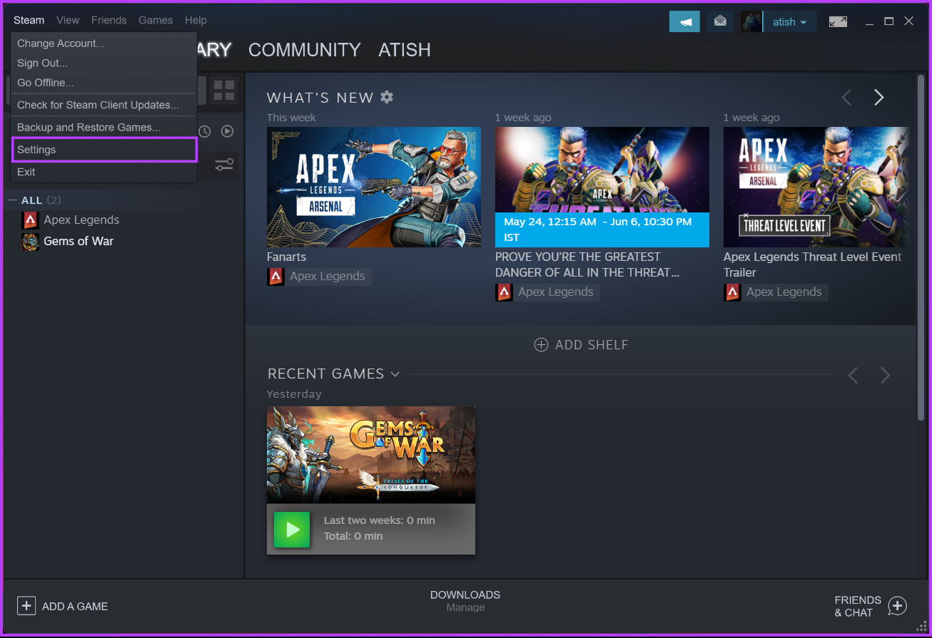 เกม Steam อยู่ที่ไหนและจะเปลี่ยนตำแหน่งได้อย่างไร