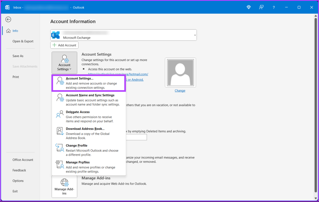 Comment supprimer un compte de messagerie d'Outlook