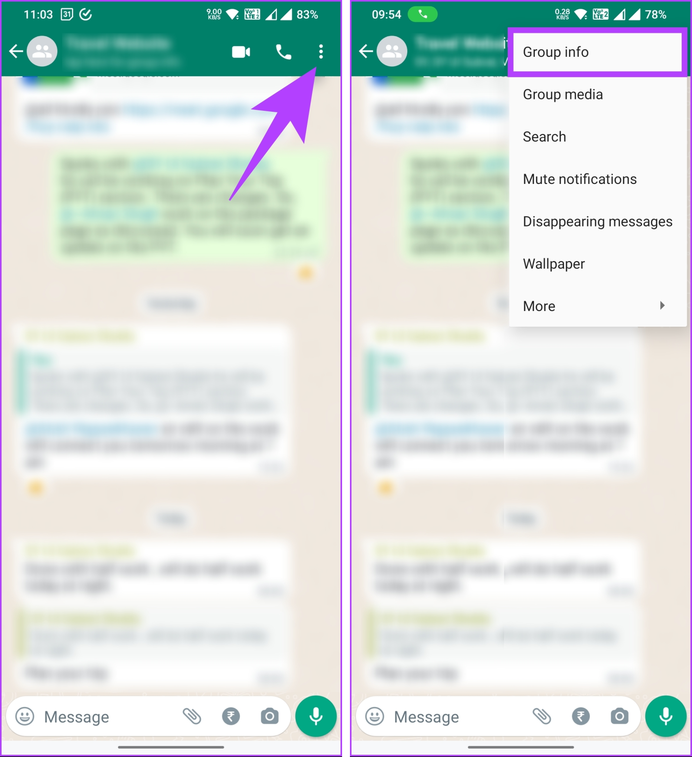Comment désactiver définitivement les notifications du groupe WhatsApp