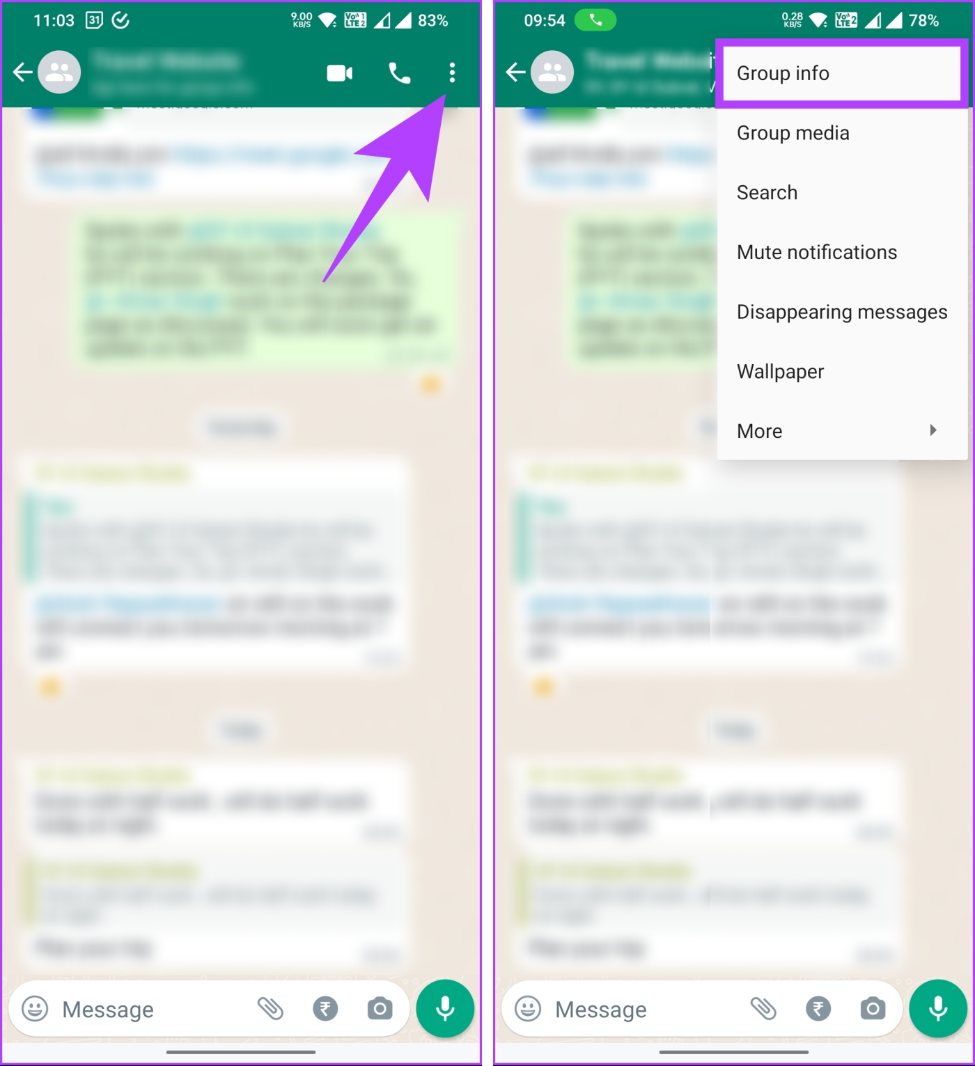 WhatsApp グループ通知を永久にミュートする方法