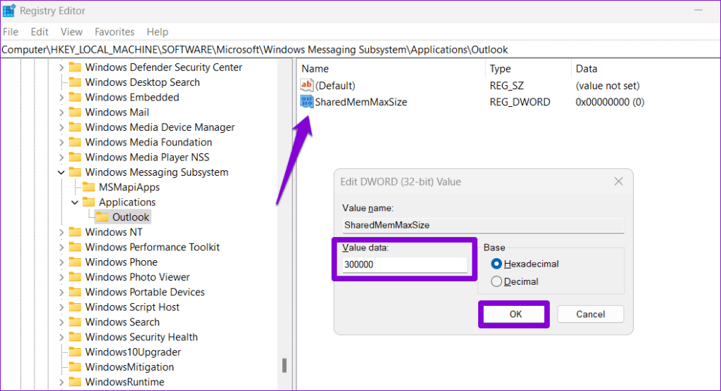 การแก้ไข 6 อันดับแรกสำหรับ Microsoft Outlook Out of Memory หรือข้อผิดพลาดทรัพยากรระบบบน Windows