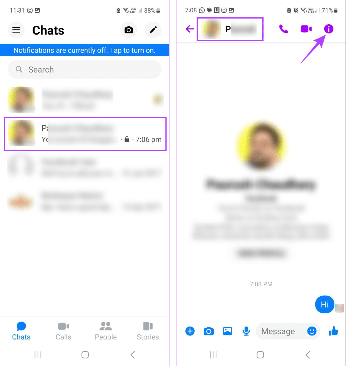 วิธีดูการสนทนาลับบน Messenger