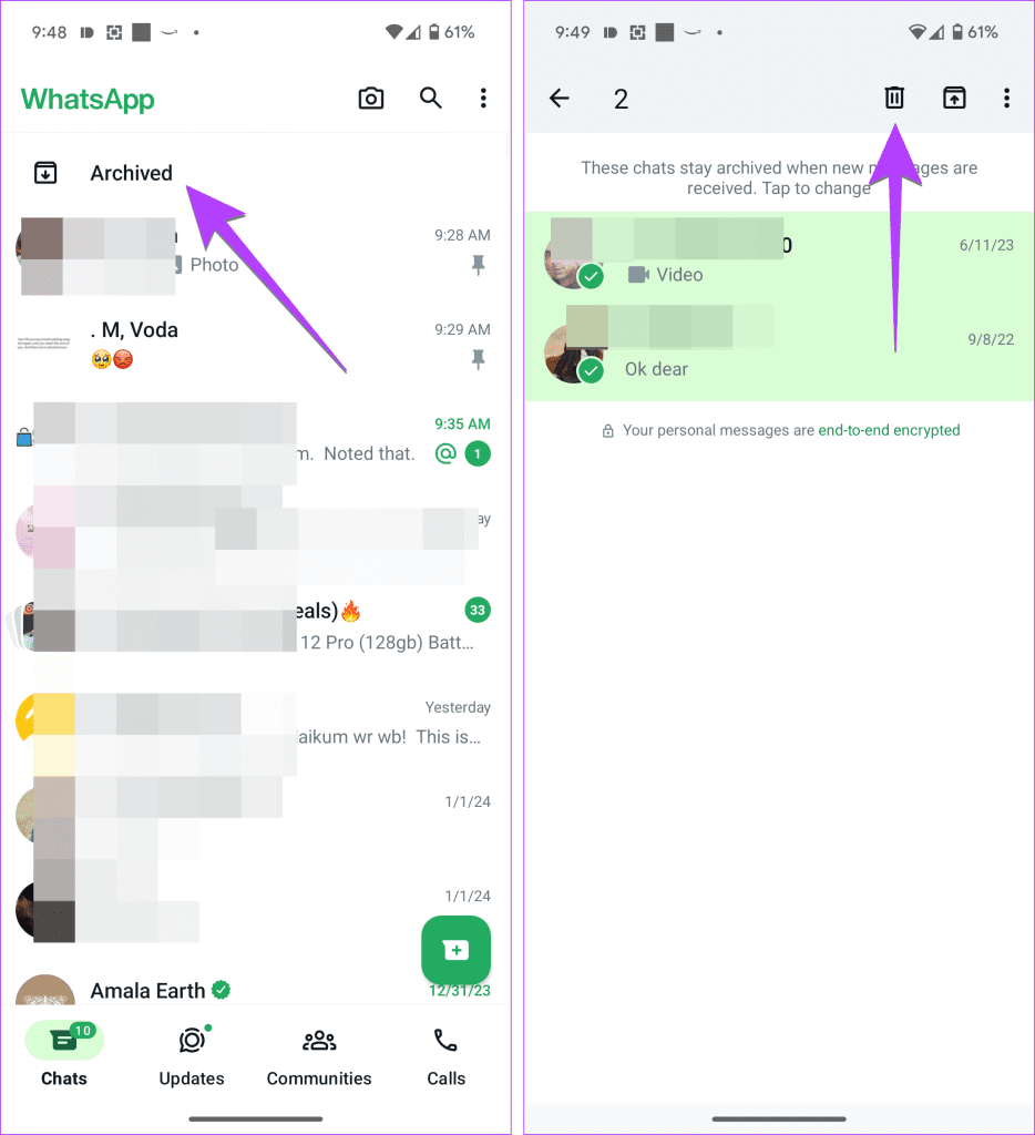 WhatsApp で複数またはすべてのチャットとメッセージを削除する方法