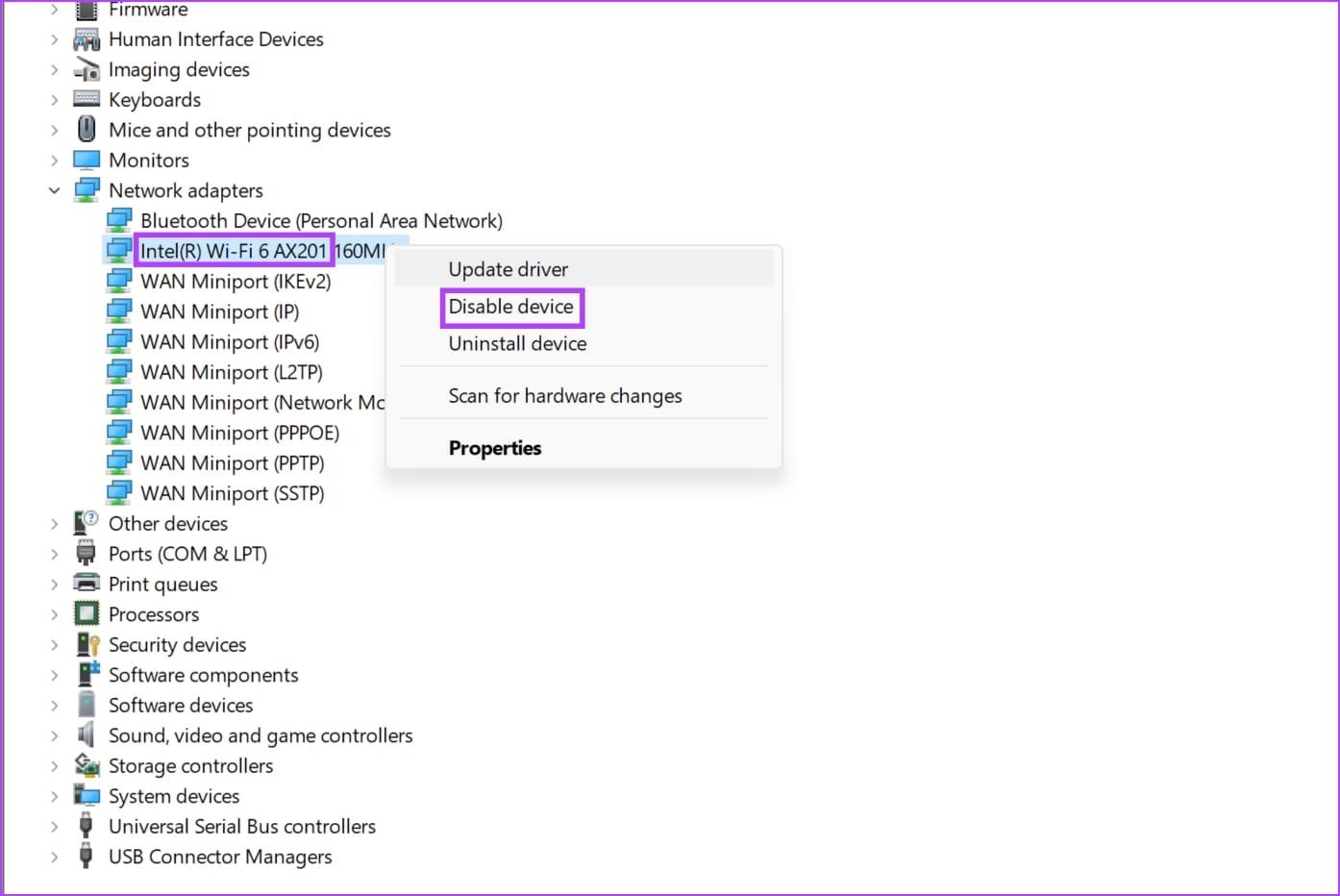 7 วิธีในการแก้ไขปัญหาไดรเวอร์อะแดปเตอร์ Intel Wi-Fi 6 AX201 หรือฮาร์ดแวร์