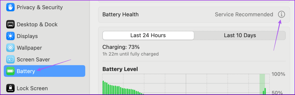 Que signifie le service de batterie recommandé sur Mac