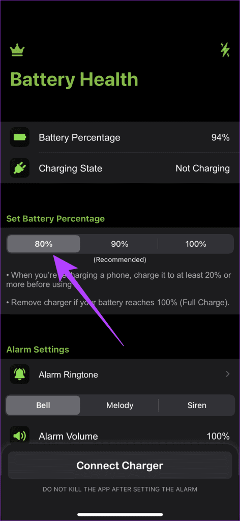 Come limitare la ricarica della batteria all'80% su iPhone