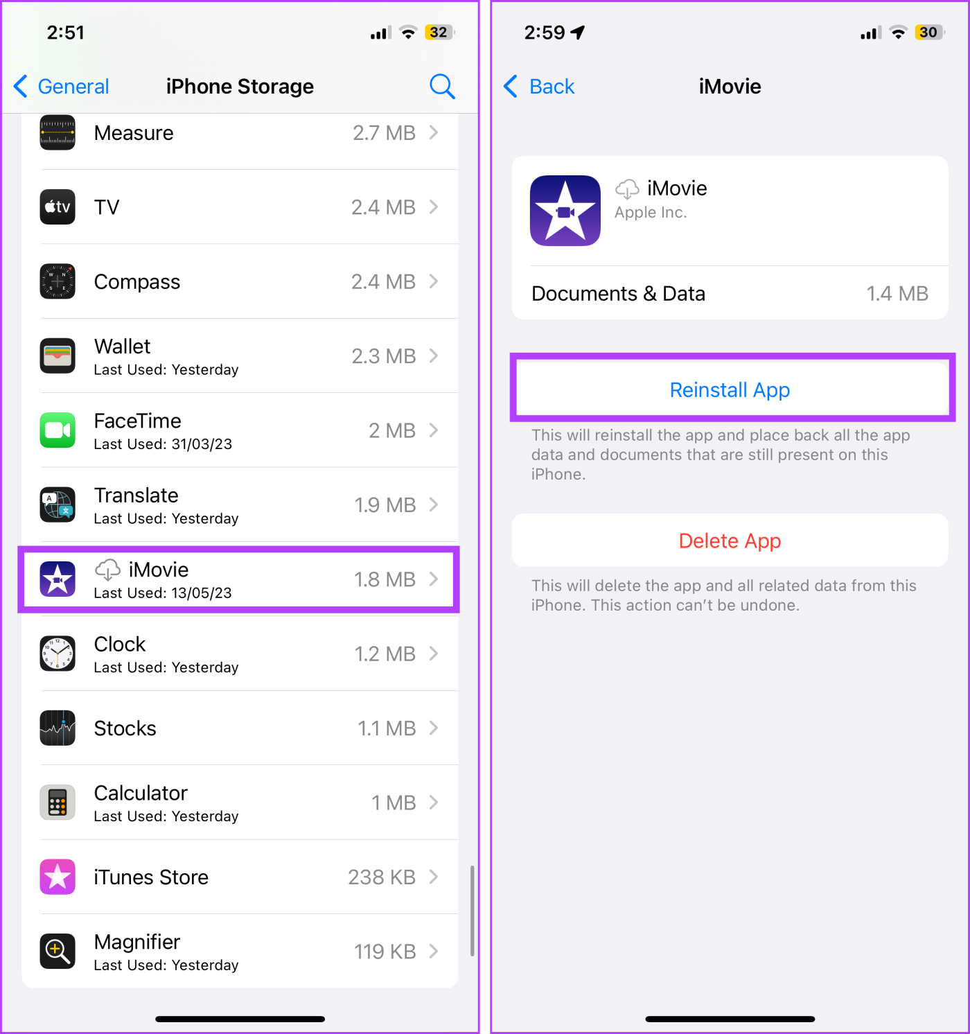 Cómo descargar aplicaciones no utilizadas en iPhone o iPad