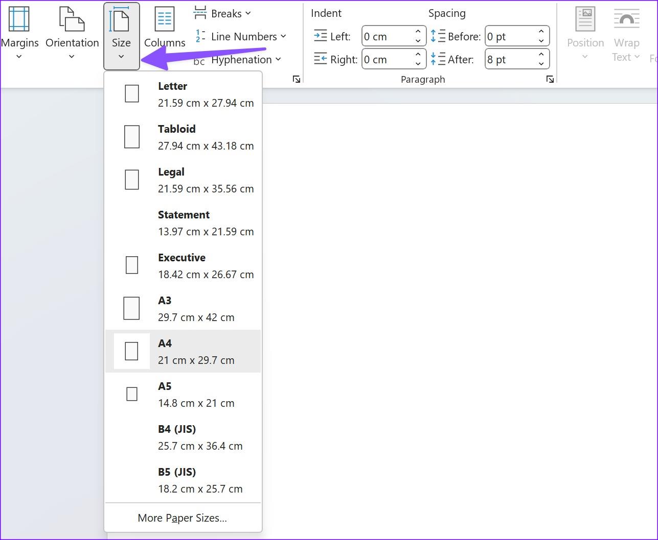 5 Möglichkeiten, das Standardseitenlayout in Microsoft Word zu ändern