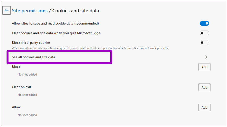 Microsoft EdgeでキャッシュとCookieをクリアする方法