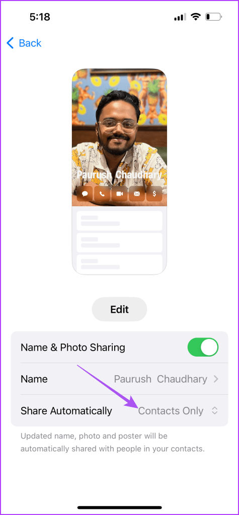 5 migliori soluzioni per foto di contatti e poster disabilitati su iPhone su iOS 17
