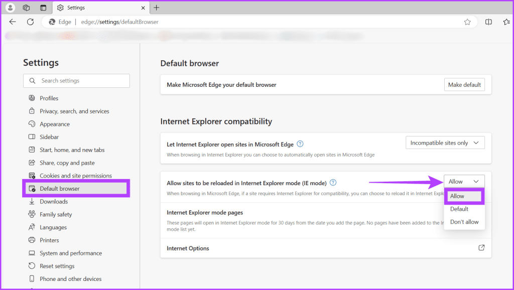 Comment activer ou désactiver le mode Internet Explorer dans Microsoft Edge sous Windows