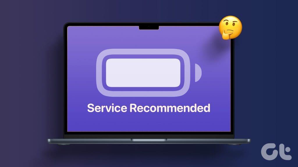 Que signifie le service de batterie recommandé sur Mac