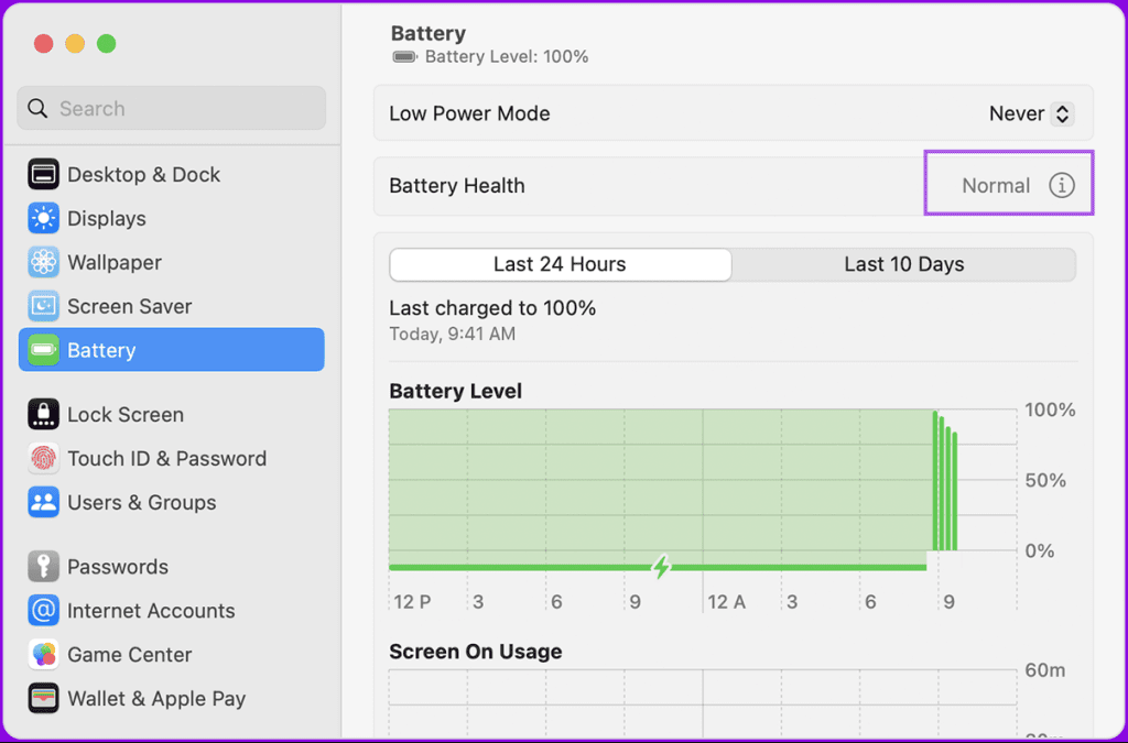 Que signifie le service de batterie recommandé sur Mac