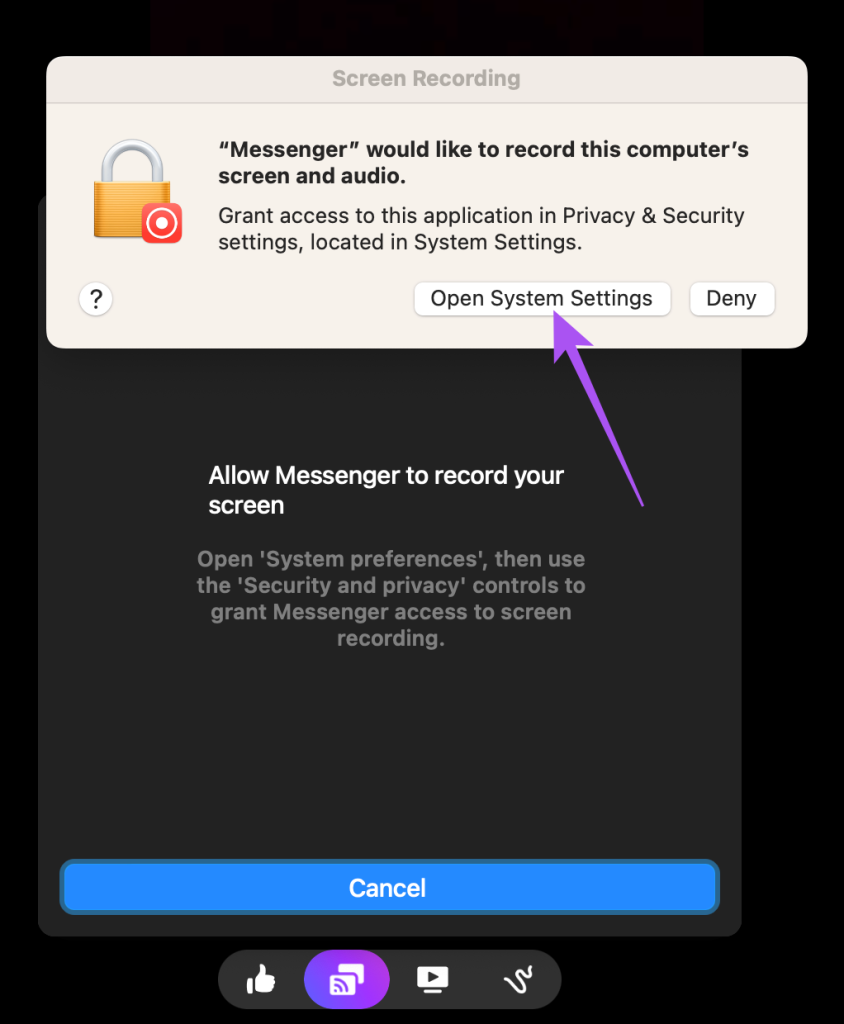 Como compartilhar tela no Facebook Messenger