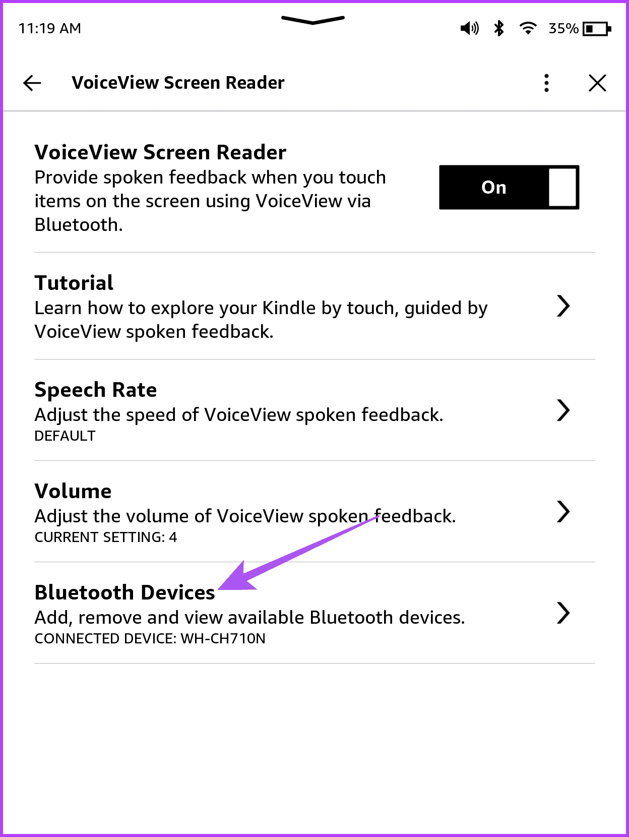 Comment utiliser la synthèse vocale sur Amazon Kindle