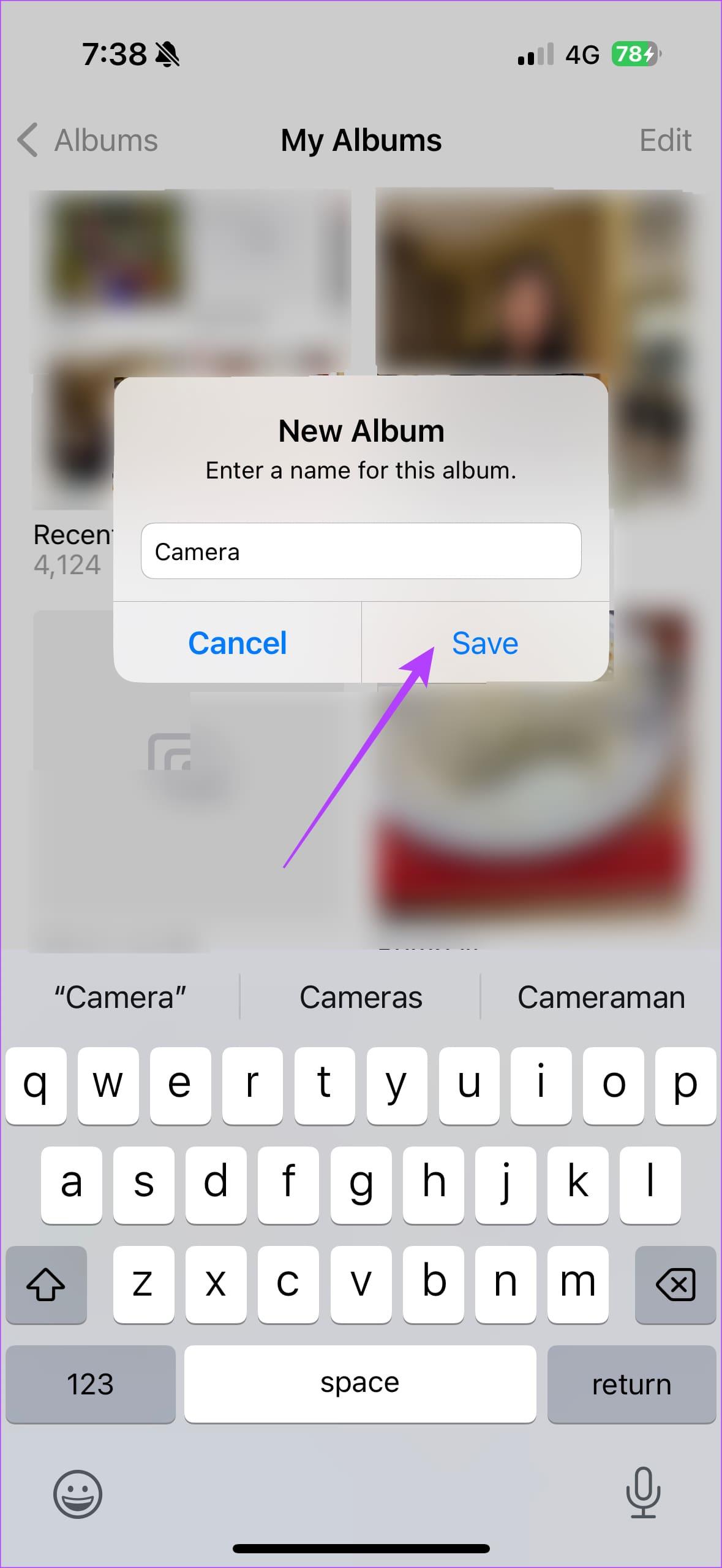 iPhoneでカメラ写真のみを表示する方法