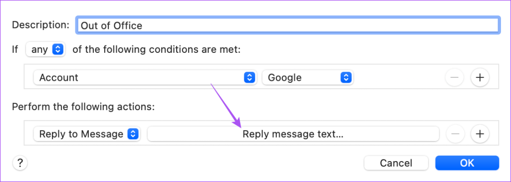 Comment configurer un message d'absence du bureau dans l'application Mail sur Mac