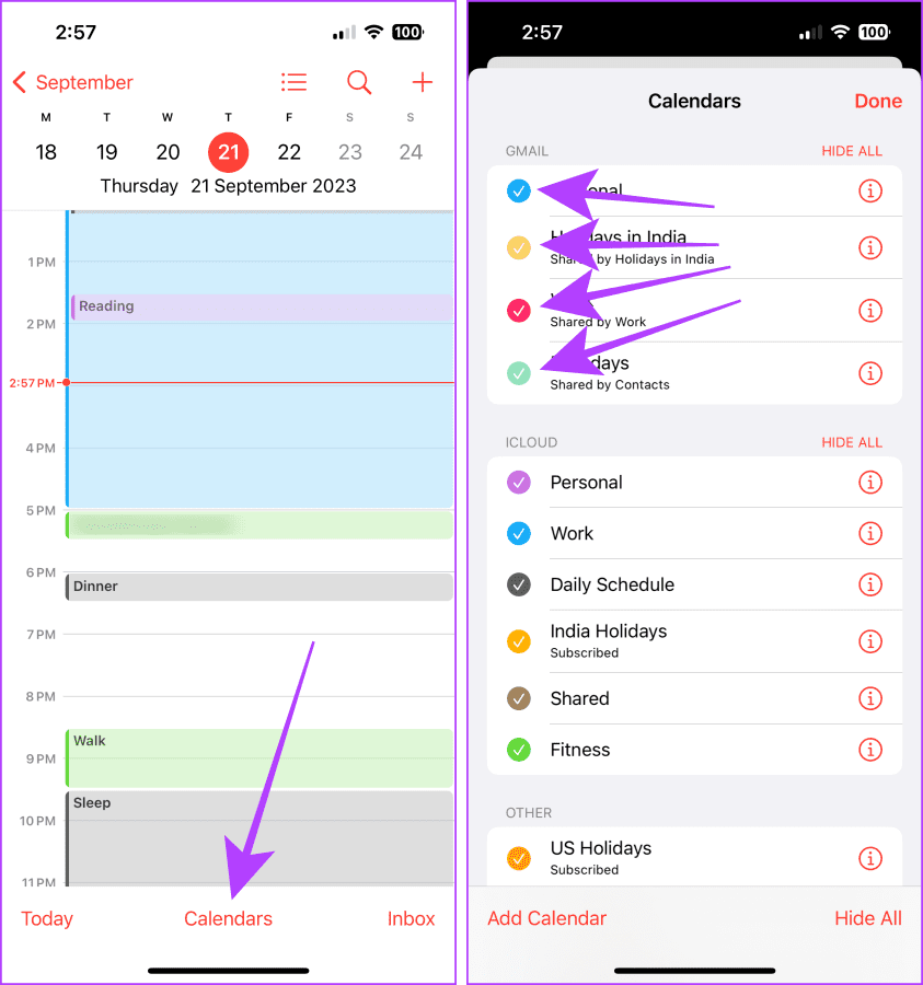 iPhoneからカレンダーを削除または削除する6つの簡単な方法