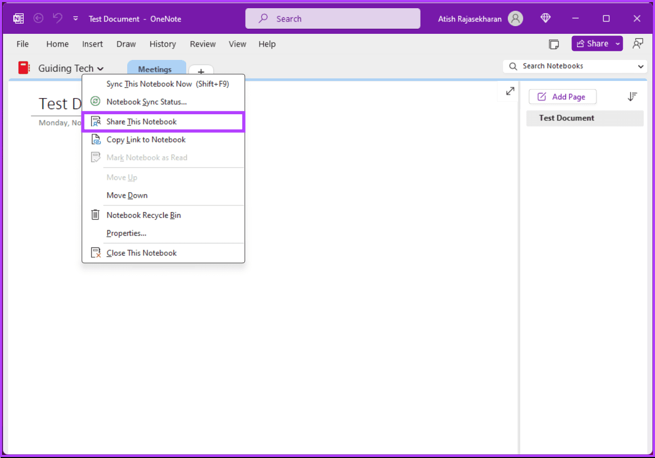 วิธีแชร์สมุดบันทึก OneNote บนเดสก์ท็อปและอุปกรณ์เคลื่อนที่