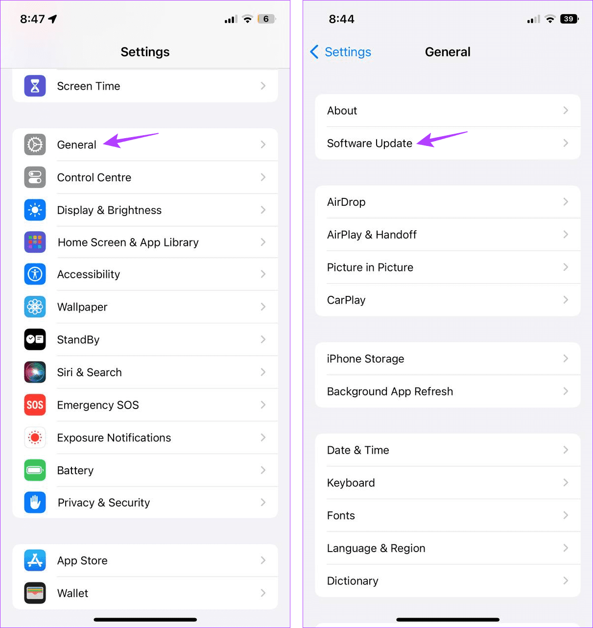 Seis formas de reparar la aplicación Journal de iOS 17 que falta o no funciona