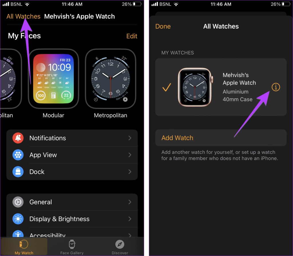 วิธี Ping Apple Watch จาก iPhone และในทางกลับกัน