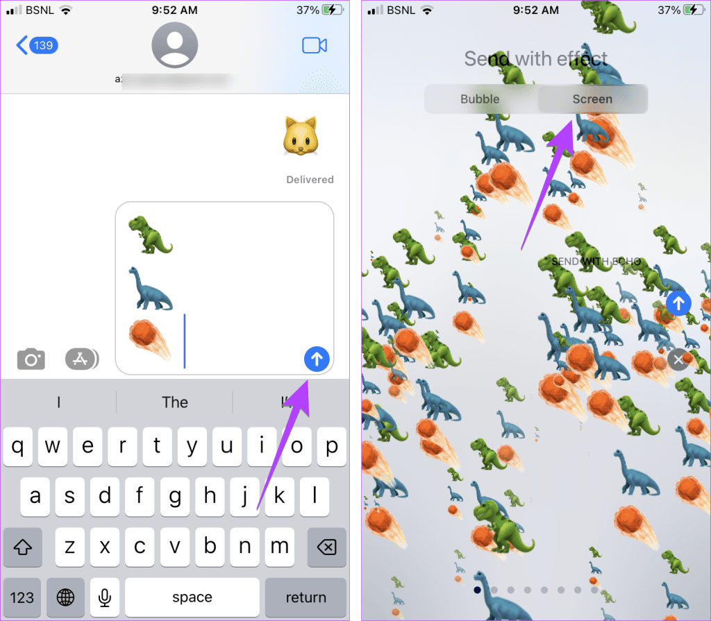 I 9 migliori trucchi per iMessage come Pew Pew per aggiungere effetti speciali su iPhone