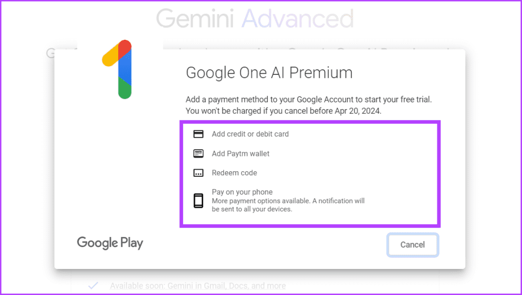 Gemini Advanced verkrijgen (gratis en betaald)