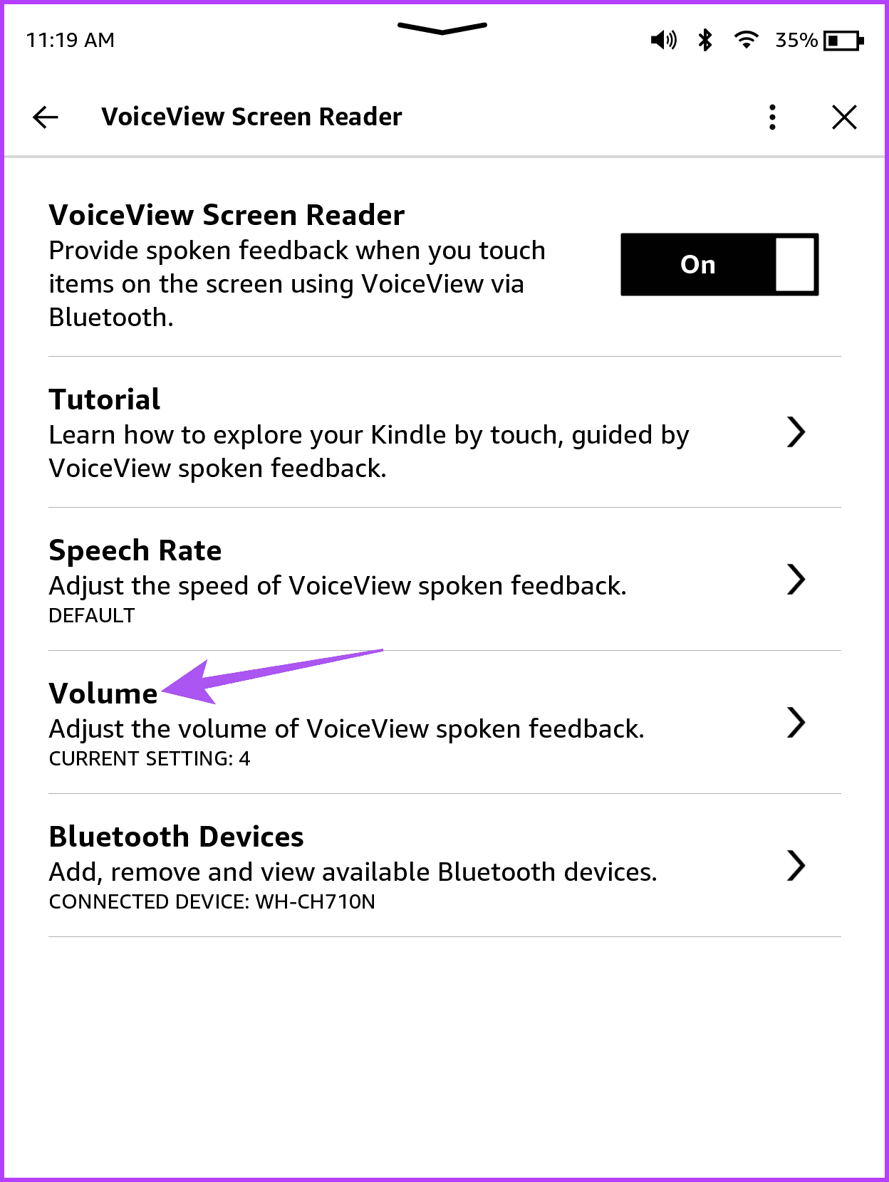 Comment utiliser la synthèse vocale sur Amazon Kindle