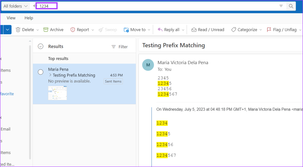 Microsoft Outlook での検索バーと検索演算子の使用に関するガイド