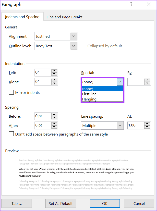 Microsoft Wordで段落をインデントする3つの最良の方法