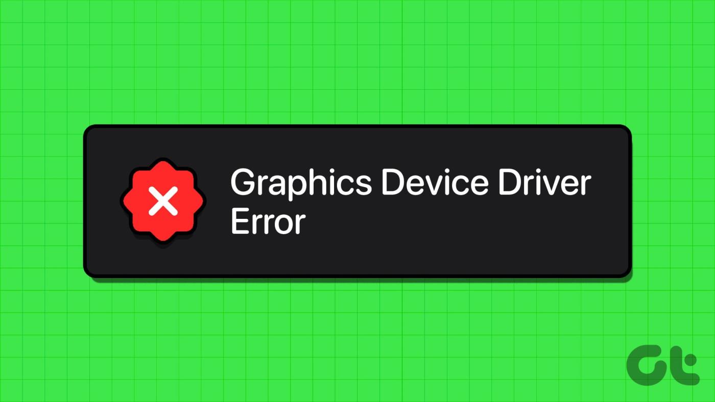 Le 8 principali correzioni per l'errore "Driver del dispositivo grafico" in Windows 11