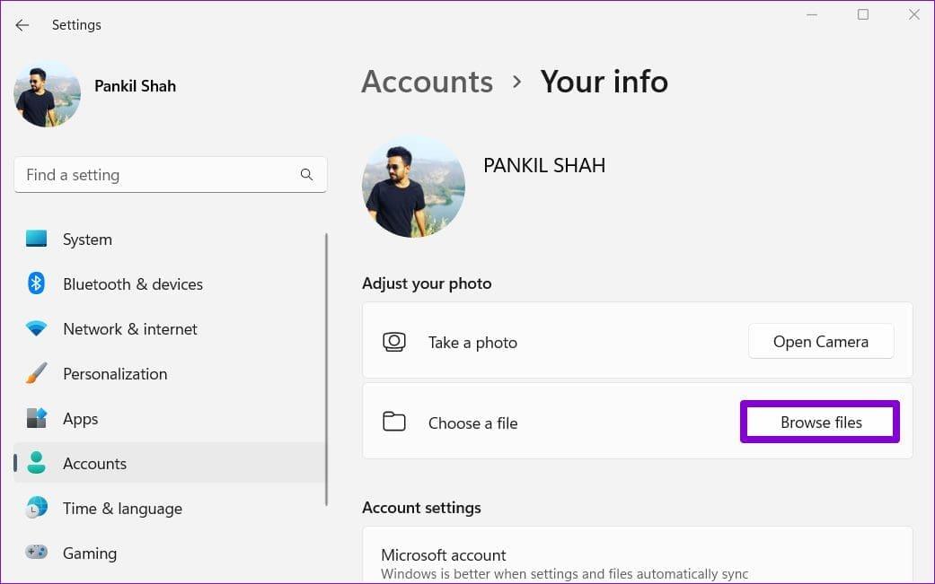 Come modificare o rimuovere l'immagine dell'account utente in Windows 11