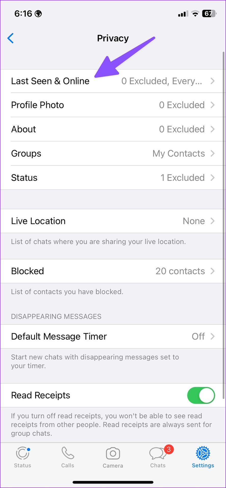 كيفية إخفاء آخر ظهور وحالة الاتصال بالإنترنت في WhatsApp على الهاتف المحمول وسطح المكتب