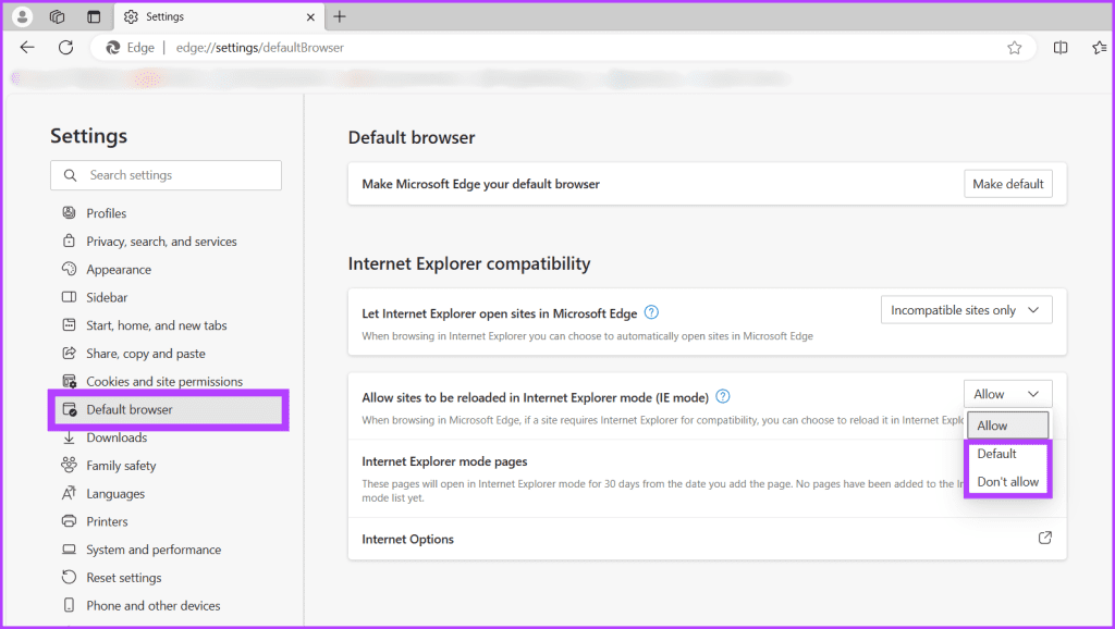 Comment activer ou désactiver le mode Internet Explorer dans Microsoft Edge sous Windows