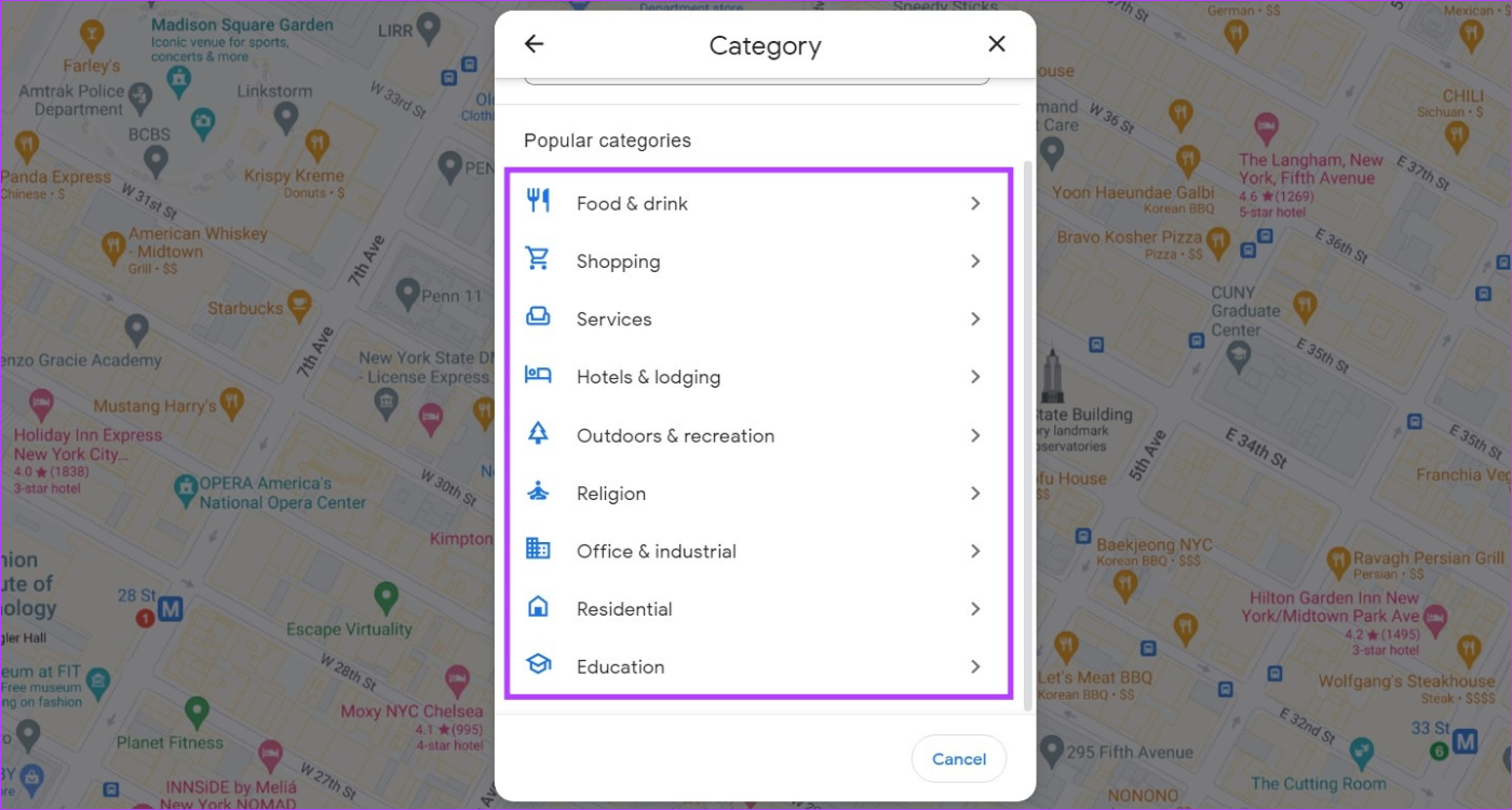 Comment ajouter un emplacement ou une adresse manquante dans Google Maps