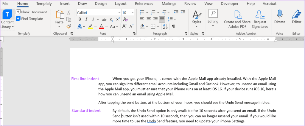 3 beste manieren om een ​​alinea in Microsoft Word te laten inspringen