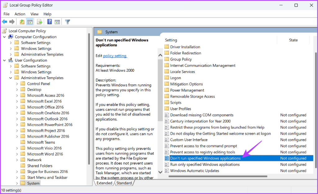2 modi migliori per disabilitare il prompt dei comandi e Windows PowerShell su Windows 11