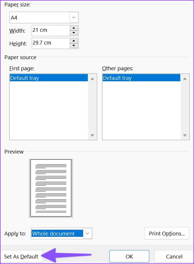 5 طرق لتغيير تخطيط الصفحة الافتراضي في Microsoft Word