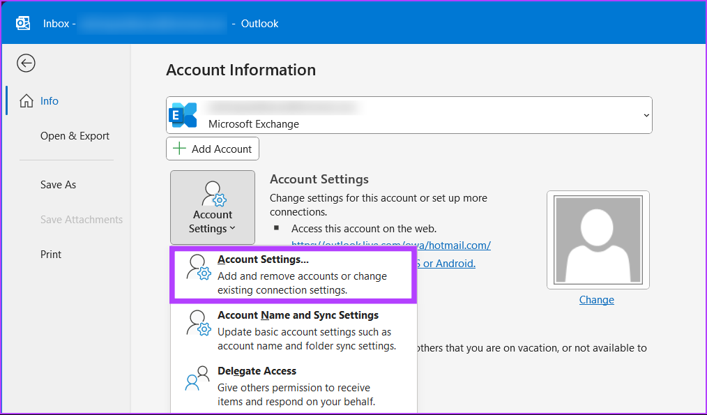 Como remover uma conta de e-mail do Outlook