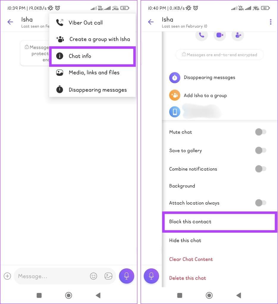 Comment bloquer ou débloquer quelqu'un sur l'application Viber