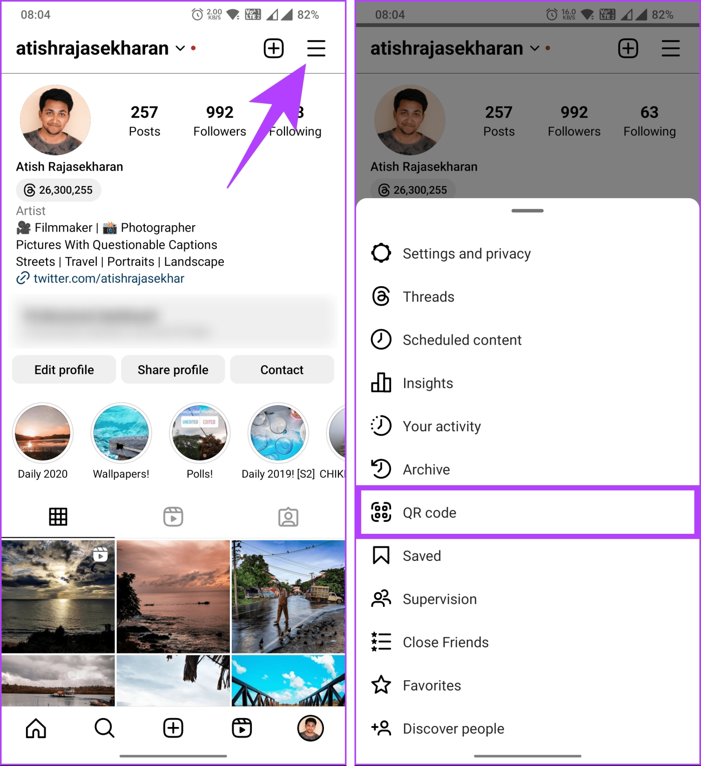 Come condividere il collegamento al tuo profilo Instagram